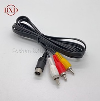 Cable AV de TV para Sega Mega Drive, Cable RCA para Sega MegaDrive 2/3 para Sega Genesis 2/3, adaptador de consola, Cable de plomo de 1,8 M
