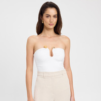 Débardeur Femme Respirant Sans Bretelles en Tissu Tricoté Écologique Séchage Rapide Taille Unique pour Gym, Été, Décontracté, Confortable