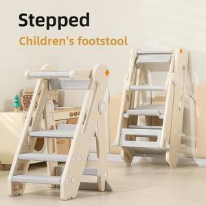 <span class=keywords><strong>Tour</strong></span> d'apprentissage moderne en plastique à 2-3 marches pour bébé, enfant, tout-petit, réglable, marchepied de cuisine pour enfants, idéal pour l'école et l'appartement - Product Image 4