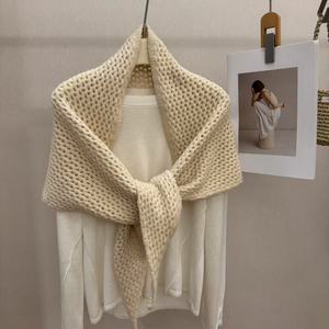 Chal <span class=keywords><strong>de</strong></span> punto calado <span class=keywords><strong>para</strong></span> mujer, estilo francés chic, elegante, suave y cálido, <span class=keywords><strong>para</strong></span> otoño e invierno, uso diario - Product Image 5