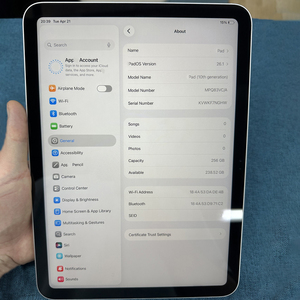 Tablette d'occasion en gros, iPad 10 original débloqué, 10e génération, 10,9 pouces, 4 Go de RAM, 64 Go/256 Go de stockage - Product Image 2