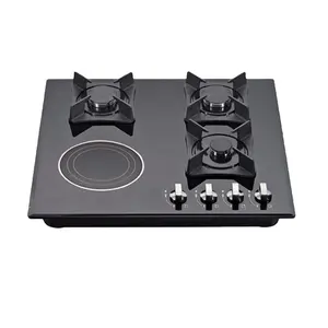 big power built-in multi-function gas with electric cooker hob with infrared hob