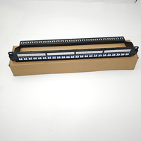 Panneau de brassage fibre optique 1U à cadre ouvert 19 pouces, 24 ports, avec gestion de câbles arrière, pour montage en rack