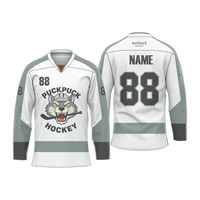 Camiseta de Hockey sobre Hielo Personalizada, Sublimada con Impresión Completa, Uniforme Transpirable y Ligero, con Logotipo, Nombre y Número Personalizados, para Hombres y Jóvenes, para Entrenamiento