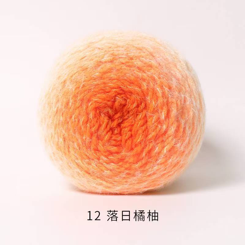 12 mandarine au coucher du soleil