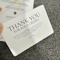 Cartes de vœux personnalisées Xty à faible MOQ avec impression numérique et estampage à chaud sur papier couché, avec logo/design graphique personnalisé, en provenance du Guangdong