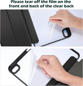 Étui en cuir de veille automatique <span class=keywords><strong>iPad</strong></span> Air 5e génération 2024 antichoc à trois volets Smart Slim Cover pliable béquille taille 2024 pouces - Product Image 5