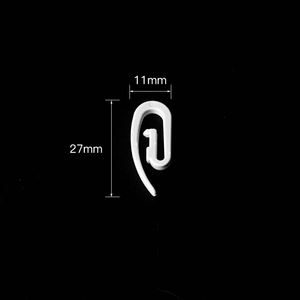 Eco-friendly Good Quality POM S Fold Curtain White Hook - Product Image 2