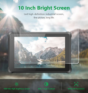 Geshem 10 pulgadas Win10 11 1000NITs alto brillo impermeable IP67 tableta de mano - Product Image 4