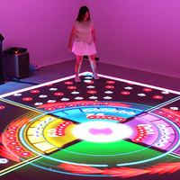 Piste de danse interactive pour jeux d'enfants 30x30cm Lumière de piste de danse interactive à LED jeux lumineu