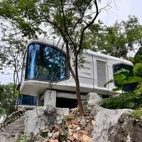 Chambre d'hôtel modulaire à assemblage rapide, célèbre sur Internet, type capsule spatiale, villa de luxe, maisonnette préfabriquée mobile pour le glamping