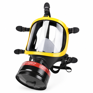Masque respiratoire intégral NB-2834 en silicone avec filtres remplaçables pour la poussière et les gaz nocifs, homologué CE - Product Image 1