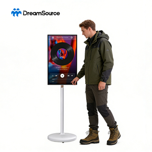 21.5" <b>Portable</b> Mobile <b>TV</b> Android Touch Screen Smart Mate Kiosk With Battery & Stand - Product Image 1