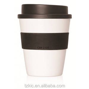 Taza de café negra reutilizable, ecológica, 12oz - Product Image 6