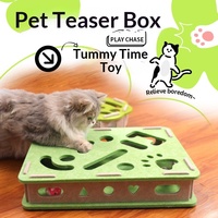 Jouet pour chat en feutre, interactif, pour le jeu autonome, anti-ennui, boîte labyrinthe en feutre pour la recherche de nourriture, fournitures pour animaux de compagnie, vente en gros