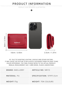 Petit sac à main en <span class=keywords><strong>cuir</strong></span> de luxe pour dames, <span class=keywords><strong>porte</strong></span>-cartes à trois volets avec sangle courte, portefeuille en PU pour femmes, vente en gros - Product Image 2