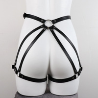 Harnais en cuir sexy, harnais punk, menottes, bandeau pour les yeux, jouets érotiques pour adultes, dispositifs de retenue BDSM, attaches SM