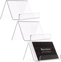 Support de Présentation de Vêtements en Acrylique Transparent Moderne et Écologique pour Bureau, Léger, Portable, Porte-Cartes de Table Multifonctionnel