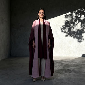 Abaya Elegante de Poliéster con Lentejuelas para Mujeres Musulmanas, Vestido de Noche de Lujo Personalizado para Fiestas, Venta al Por Mayor - Product Image 3