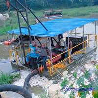 Drague à sable mini portable diesel/électrique populaire au Cameroun, en promotion, avec capacité de 500 m³/h et structure démontable