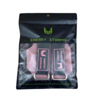 Vente en gros de t-shirt transparent sweat-shirt sac zip-lock emballage givré avec joint à trois côtés logo mat refermable pour chaussures