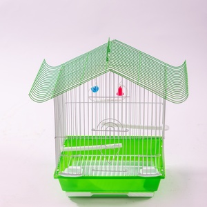 2026 Folding Bird <b>Cage</b> with Tiger Skin Pattern Electroplated Metal Button - Product Image 1
