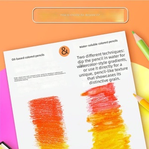 Matite da Disegno con Mina Morbida Solubile in Acqua, Colorate e Miscelabili, a Base di Cera, per Libri da <span class=keywords><strong>Colorare</strong></span> per <span class=keywords><strong>Adulti</strong></span> e Illustrazioni Artistiche - Product Image 6