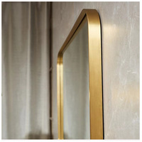 Miroir mural décoratif à cadre métallique, Design moderne, pour salon et chambre à coucher