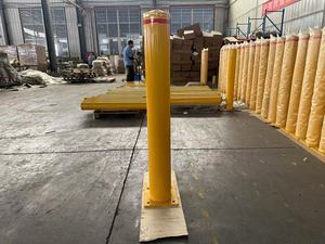 عمود حماية فولاذي شائع، مثبت على السطح، لسلامة مواقف السيارات، بقاعدة مربعة، مثبت بالبراغي، على الطراز الأسترالي، مضاد للتصادم - Product Image 2