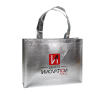 Sac à provisions non tissé réutilisable Sacs fourre-tout non tissés de supermarché Pp avec logo imprimé personnalisé