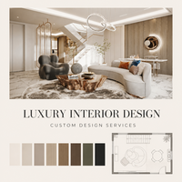 Designs d'intérieur de maison modernes, écologiques et durables avec un aménagement d'espace personnalisé et un service de visualisation 3D des intérieurs