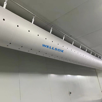 Conduit d'air antibactérien lavable ignifuge de tissu pour l'entrepôt