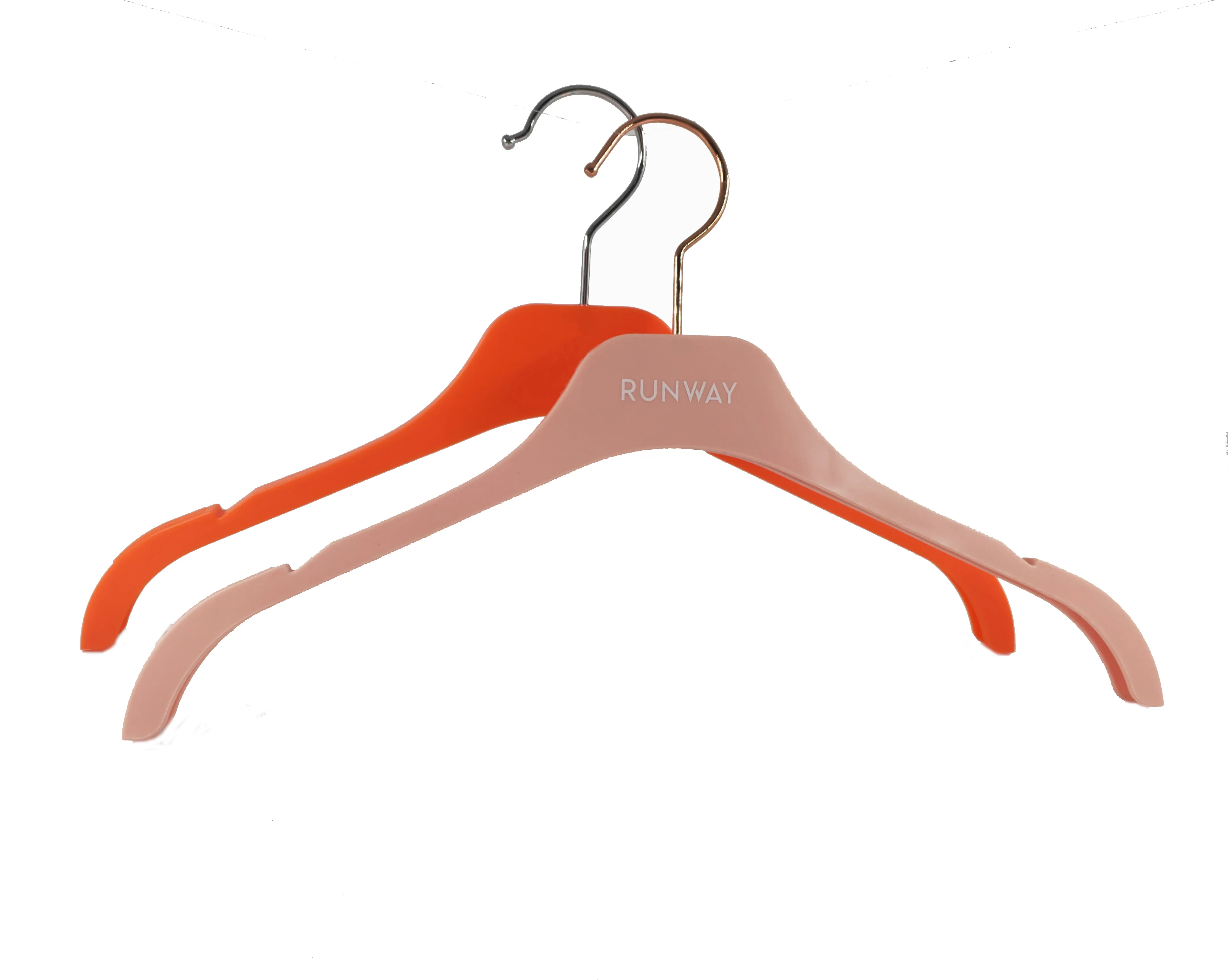 Leichtgewicht kundenspezifisch farbig logo kunststoff träger kleid shirt sport bar kleidung träger platzsparend