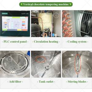 Cold Milk Heated 5.5l Mini Temper <b>Automatic</b> Small Melting Machine Chocolate Melt and <b>Dispenser</b> - Product Image 5