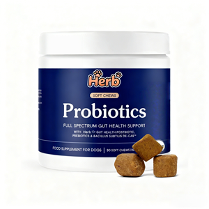 Probióticos para Mascotas OEM ODM Privados para Perros con Prebióticos que Promueven un Microbioma Intestinal Equilibrado - Refuerzan la Salud Inmunológica, Masticables Suaves - Product Image 1