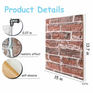 Paneles de <span class=keywords><strong>Pared</strong></span> de Piedra al por Mayor, Tablero de Aislamiento <span class=keywords><strong>para</strong></span> Paredes Exteriores, Adhesivo de Papel Tapiz de PVC - Product Image 2