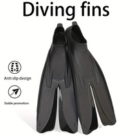 Palmes de plongée transparentes pour adultes, flexibles et confortables, pour la plongée libre, le snorkeling et les sports nautiques