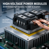Film thermique PI 3.0W/mK, coussin thermique 24KV/mm, remplissage de joint en silicone à haute isolation pour module de puissance IGBT, onduleur EV, télécommunications