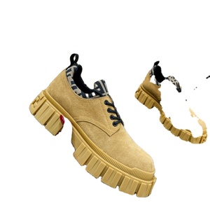 2026 XINZI RAIN Mocasines Casuales al por Mayor con Logotipo Personalizado, de Caña Baja, con Cordones, Suela Gruesa, Plataforma Alta, para Mujer y Hombre, con Forro de Lona - Product Image 3