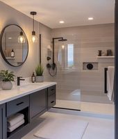 Meubles de salle de bain modernes Vermonhouzz avec double vasque, tiroirs à fermeture douce et design étanche
