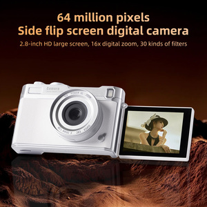 Cámara Digital 4K de Moda en las Redes Sociales, 64MP, Pantalla Lateral Abatible, Zoom 16X, Cámara Compacta para Vlogging - Product Image 5