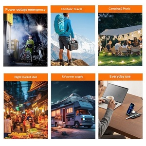 Banque d'alimentation portable d'urgence domestique 300W/220V, batterie LiFePO4 MPPT, écran LED, onduleur à onde sinusoïdale pure, sortie 110V - Product Image 4