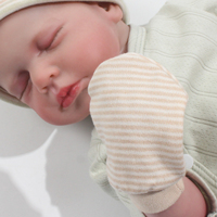 Conjunto de Gorro, Manoplas y Botitas para Bebé de Alta Calidad, 100% Algodón Orgánico, para Recién Nacidos, Niñas y Niños