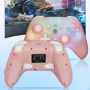 เกมแพดสำหรับเล่นเกม <span class=keywords><strong>RGB</strong></span> พราวตัวควบคุมเกม BT ไร้สายสำหรับสวิตช์ NS <span class=keywords><strong>Android</strong></span> IOS - Product Image 4