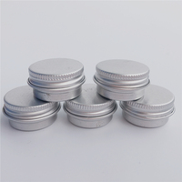 Petit pot rond en aluminium argenté de 5 ml 5 g, récipient de stockage pour baume à lèvres DIY, boîte ronde en étain