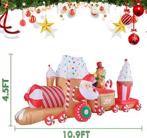 <span class=keywords><strong>D</strong></span>écoration de voiture gonflable de Noël personnalisable pour l'extérieur, avec motif de <span class=keywords><strong>bonhomme</strong></span> <span class=keywords><strong>en</strong></span> <span class=keywords><strong>pain</strong></span> <span class=keywords><strong>d</strong></span>'épices, étanche IP44 et durable, 11 pieds - Product Image 6