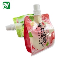 Pochette debout liquide boisson personnalisée avec bec verseur gousset latéral sac d'emballage de boisson de jus