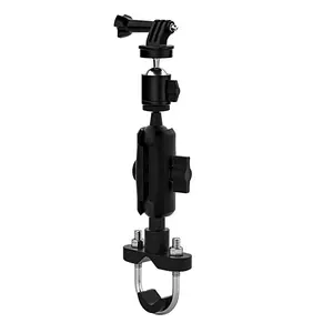 360 degree Motorcycle Sport Camera Holder Aluminum Alloy Handlebar Video Recorder Mount Bracket for GoPro Hero10/9/8/7/6/5/4