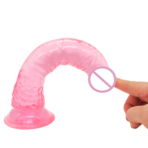 Realistic Dildo Anal Masturbator Sex Toys for Couples Crystal Jelly Dildo Suction Cup <strong>Penis</strong> Thrusting Dildo Phalos for Women <strong>Hot</strong> - Product Image 3