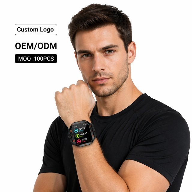 C50Pro Android Square Full Touch Screen Thermometer Magnetic BT Call Fitness IPX-6 Waterproof Unisex Dive Sports Smartwatch